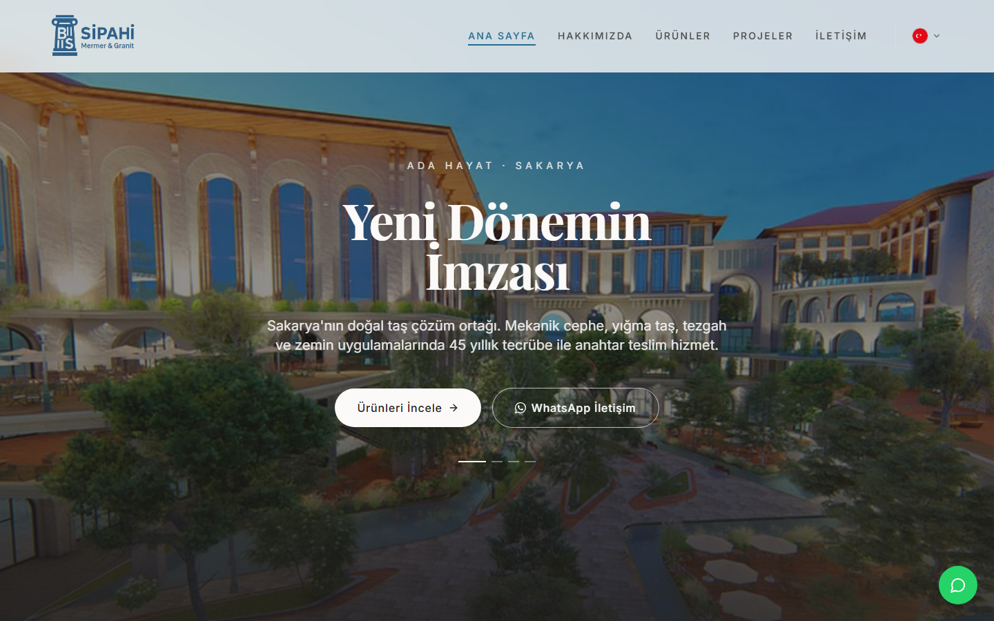 Sipahi Mermer ve Granit web sitesi